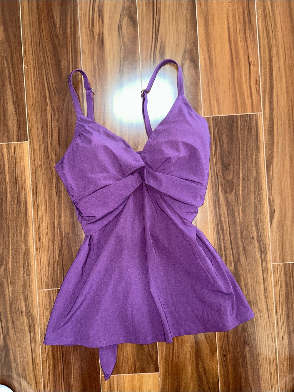 Size 10 Lands End Tankini top purple